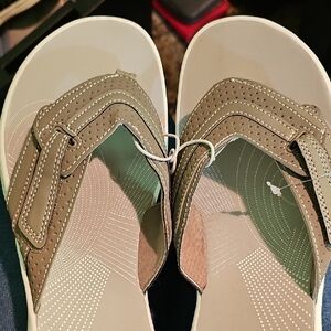 Clarks Taupe Sandals New Size 10